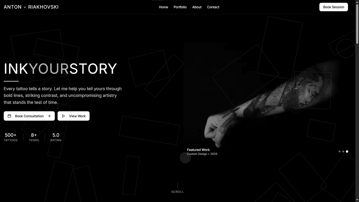 Tattoo Artist Portfolio